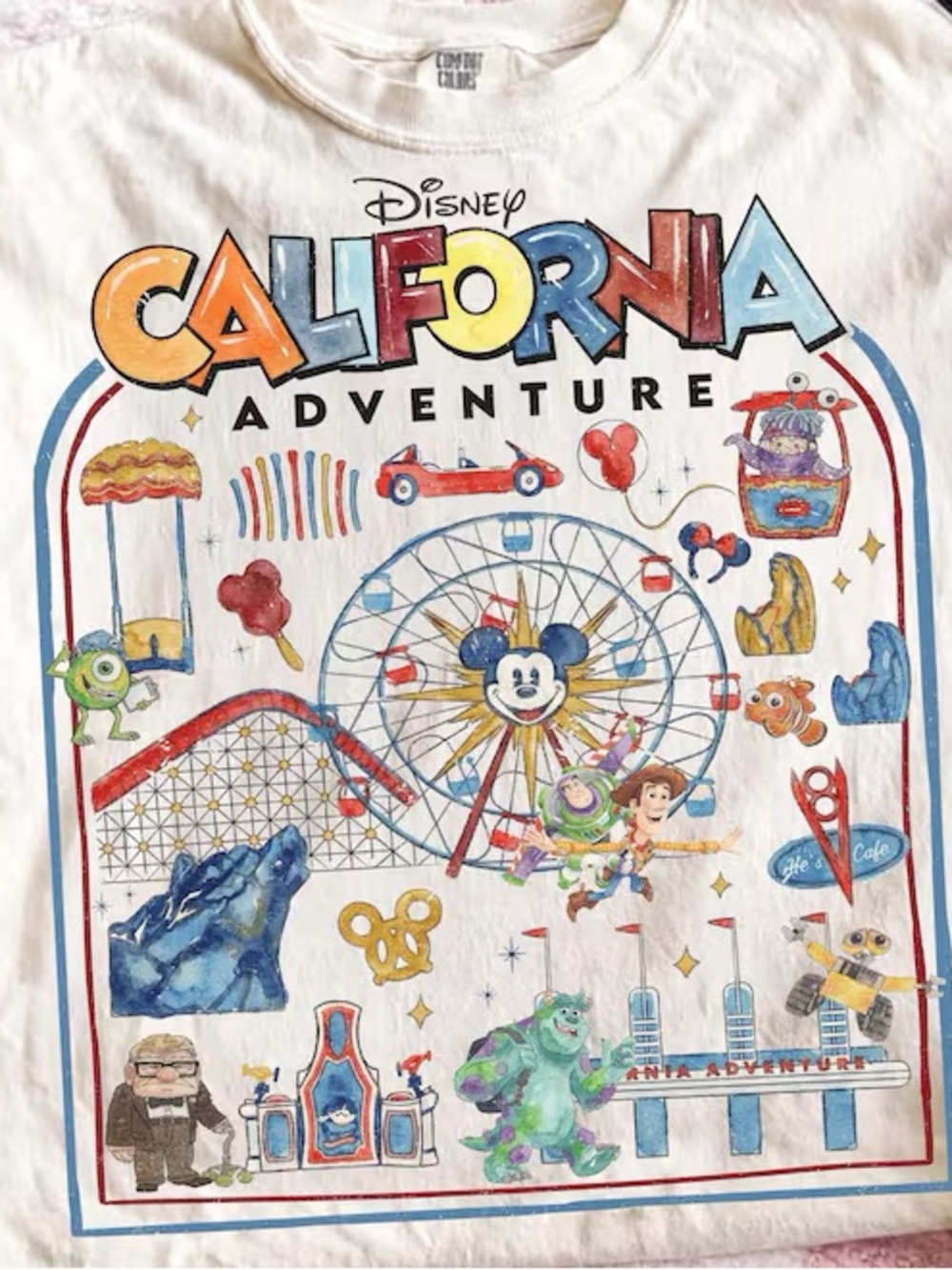 California adventure Disney parks  T-shirt comfort colors tee